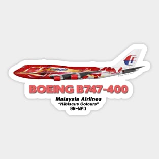 Boeing B747-400 - Malaysia Airlines "Hibiscus Colours" Sticker